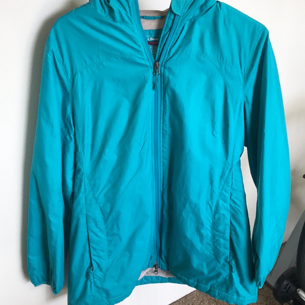 L.L. Bean Turquoise Raincoat